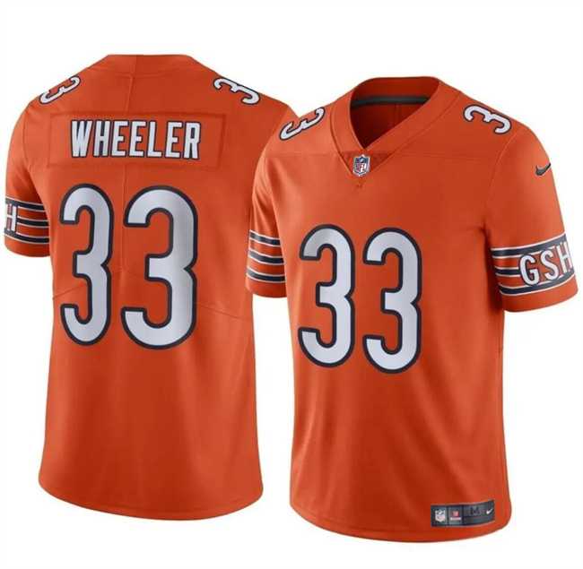 Men & Women & Youth Chicago Bears #33 Ian Wheeler Orange Vapor Football Stitched Jersey->chicago bears->NFL Jersey